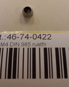 Self-locking counter nut M 4 SST DIN985